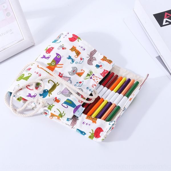 

m5z art painting curtain small animal bag 36 48 72 hole student canvas 3 box boxcolor lead case pencil bags sketch pencil case