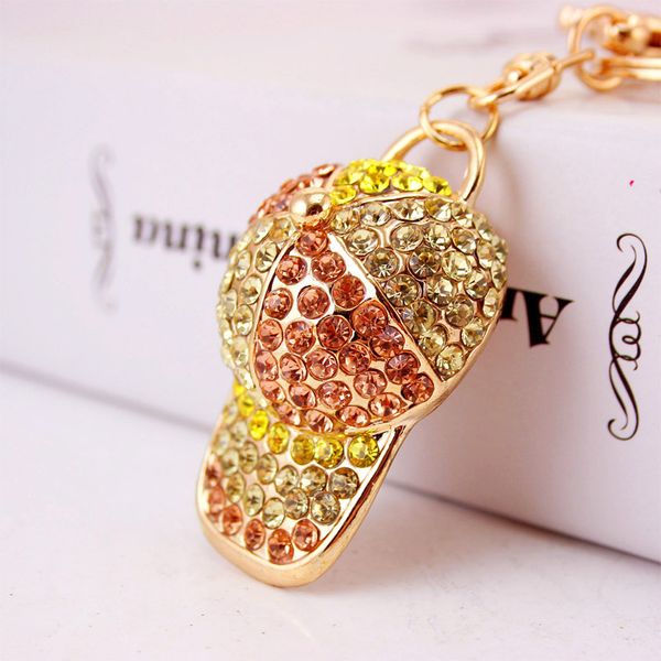 

designers fashion key chains jewelry alloy baseball cap car women's accessories sports hat metalandmade leather keychains men women bag, Silver