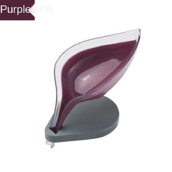 

soap dishes leaf creative transparent sucker drain, box, bathroom box