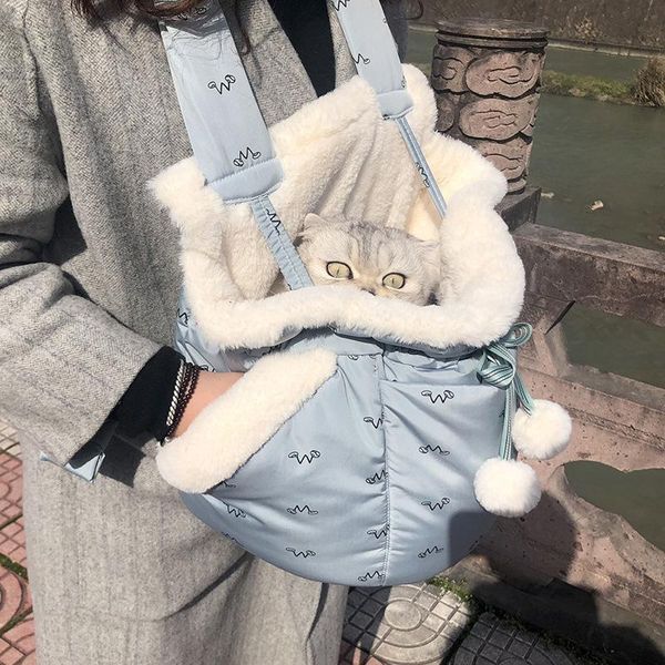

cat carriers,crates & houses pets carrier backpack outdoor and travel use in winter super warm