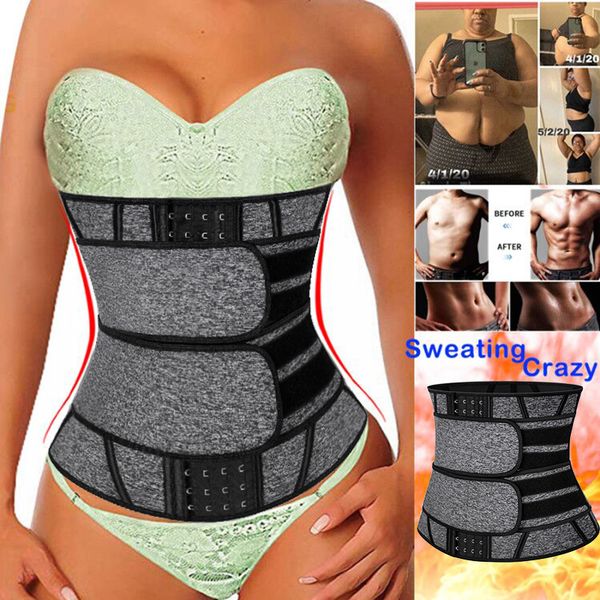 

women neoprene sauna waist trainer corset sweat belt for weight loss compression trimmer workout fitness shapewear