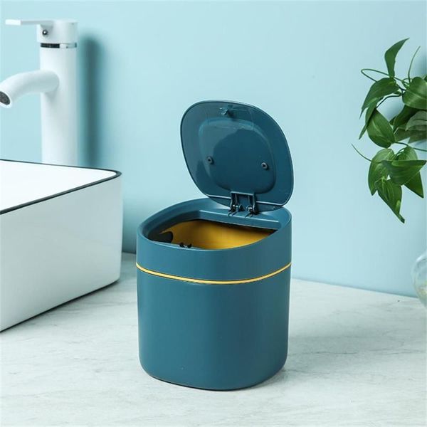 

waste bins cleaning tool table home bed mini press dustbin trash can