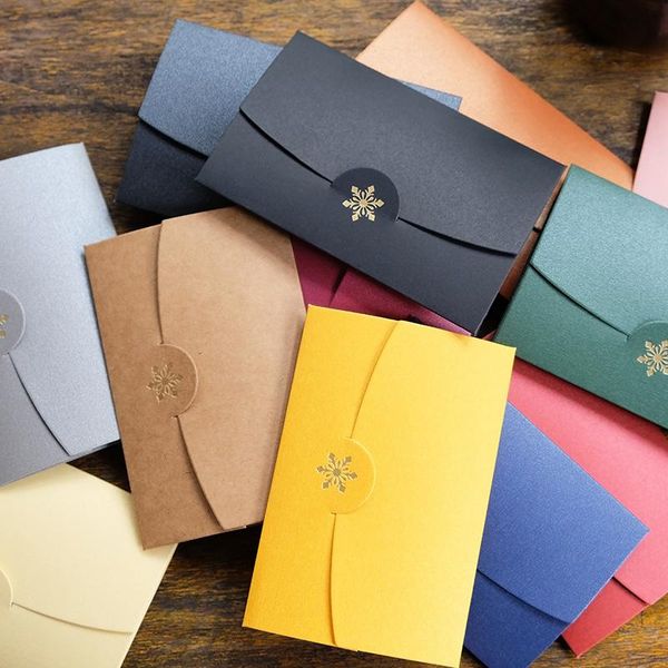 

gift wrap 20 pcs / bag size 17.4 * 11cm pearl paper wedding invitation envelope snowflake thank you greetings business