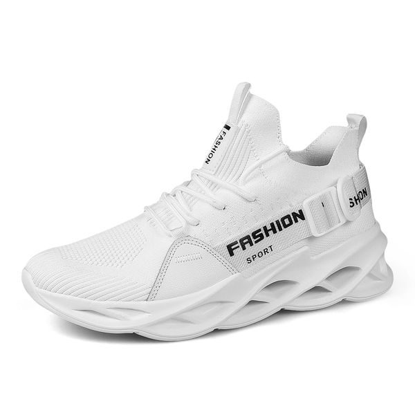 

flying woven korean style trendy women men athletic shoes size lightweight and breathable men's casual sports shoe for man code:w-g133, White;red