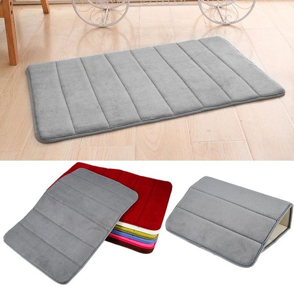 

bath mats home mat coral fleece bathroom carpet water absorption non-slip memory foam absorbent rug toilet floor