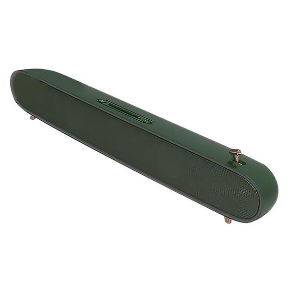 

portable speakers 10w tv sound bar with subwoofer home surround stereo black soundbar for pc theater wireless bluetooth speaker-green