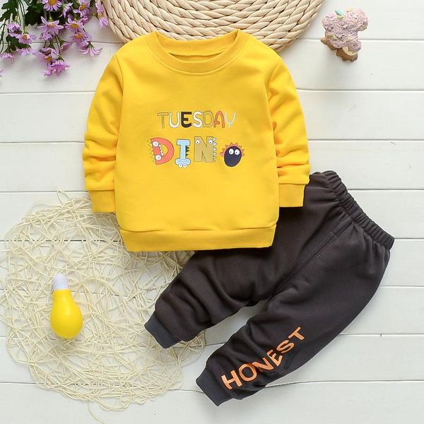 

clothing sets infant for baby girls clothes set 2021 autumn spring born boys t-shirt+pant 2pcs suit costume, White