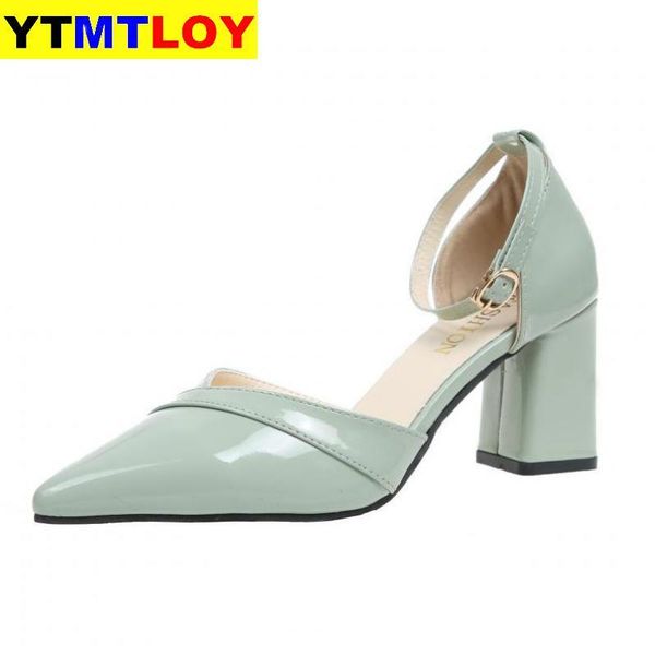 

dress shoes fashion high heels est women pumps summer thick heel comfortable woman platform ladies wedding bridal, Black