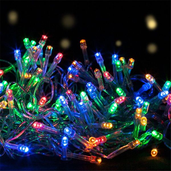 Noel 10m 100led iluminação de fadas de fadas de fadas de Natal ao ar livre twinkle decoração árvore luzes para festa de férias de ano novo