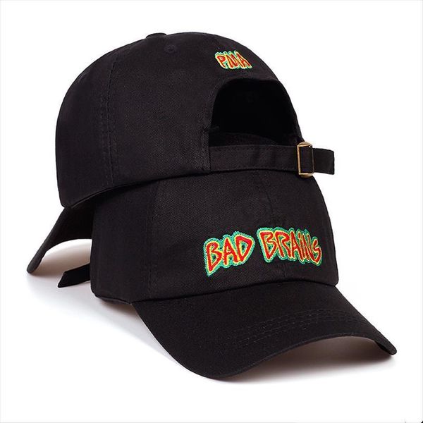 

fashion summer hip hop hat pure cotton adjustable baseball cap bad brains embroidery outdoor shade hats snapback gorras, Blue;gray