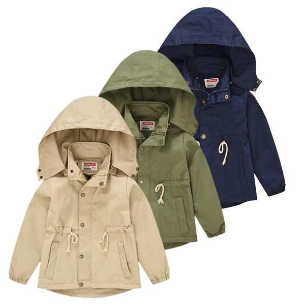 

jackets spring autumn 2021 jacket for baby boys girls windbreakers coat teenage outerwear children clothes 2-10years old, Blue;gray