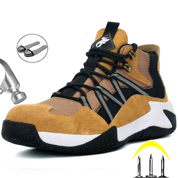 

dress shoes work safety boots cow suede men indestructible anti-static 6kv anti-puncture industrial jtvu, Black