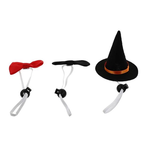 

cat costumes 1 set of pet hat bowtie elastic dog witch neck ornament