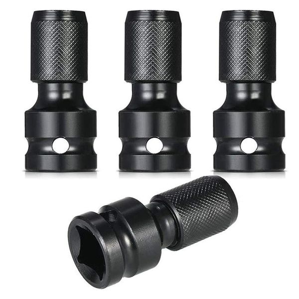 

hand tools 4 pcs impact adaptor 1/2 square drive to 1/4 hex shank socket adapter quick release chuck converter for ratchet wrench promotion