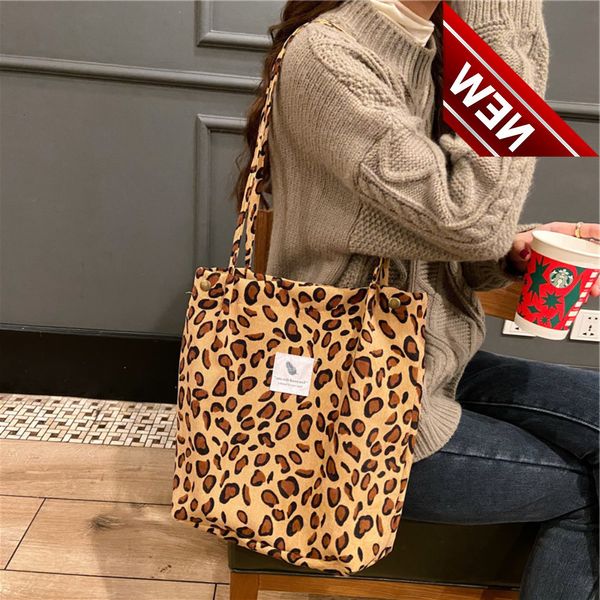 

s for women 2022 corduroy snap button shoulder large capacity reusable shopping bag literary buckle tote female handbags