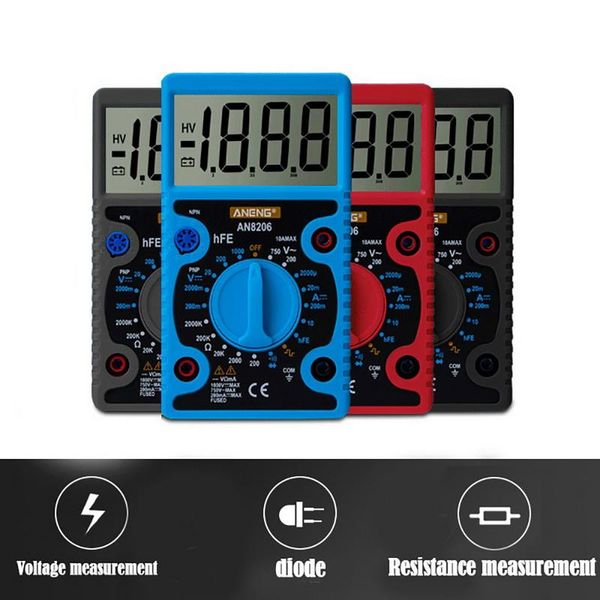 

multimeters junejour digital multimeter tester lcd display volt meter electrician high precision big screen portable voltage