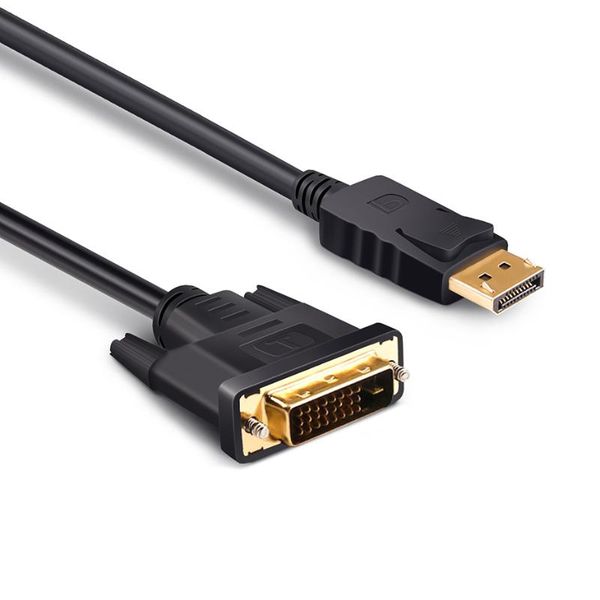 

6ft 1.8m displayport dp to dvi cable adapter male dvi-d cord for hp dell lenovo asus pc lapmonitor video cables & connectors