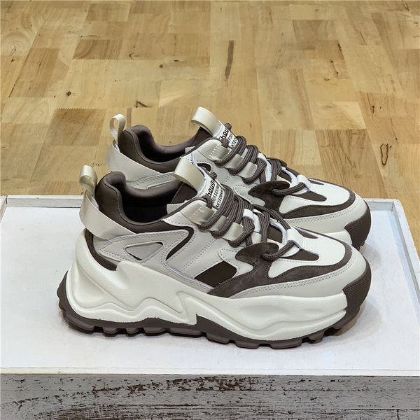 

2021 show foot small running shoes women's trend fall versatile thick soled lightweight casual sneakers, Black