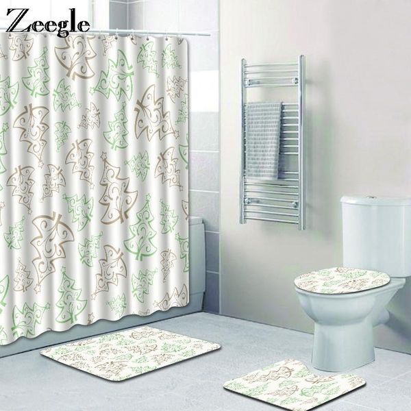 

bath mats zeegle shower curtain for bathroom toilet seat cover mat anti slip pedestal rug foot flannel soft