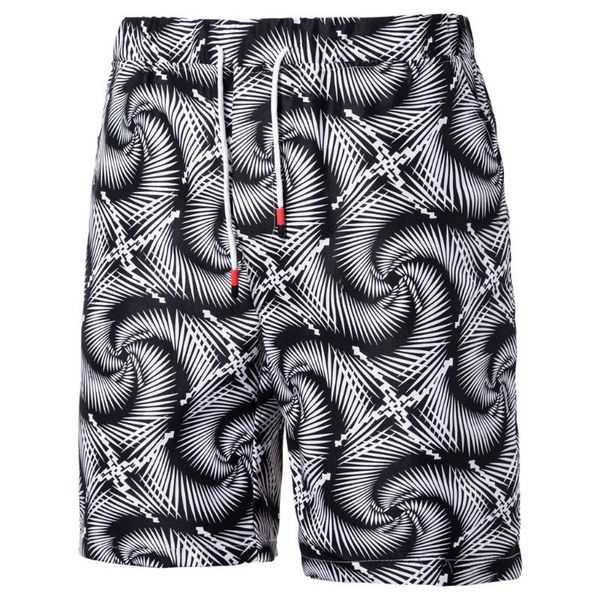 

mens casual printed pocket beach work sport trouser shorts men's, White;black