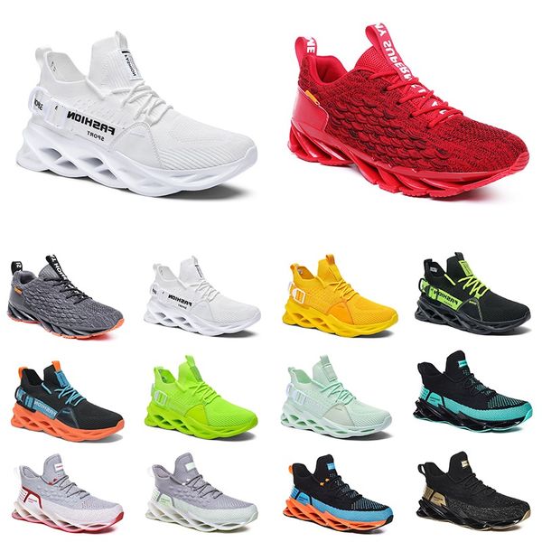 

running shoes for mens comfortable breathable jogging triple black white red yellow neon grey orange bule sports sneakers trainers fashion o