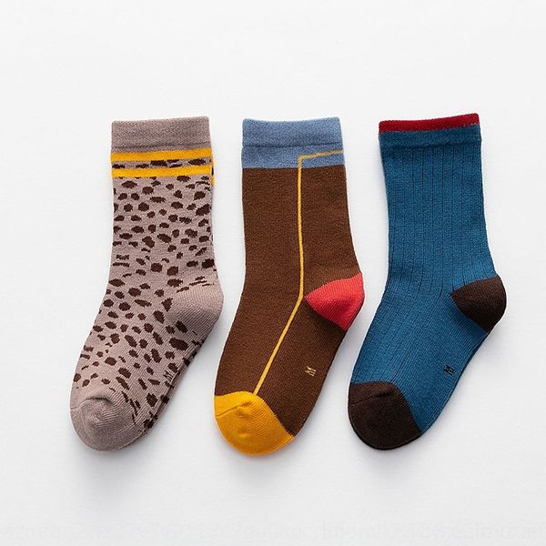 

bltn korean children's children's in spring and socks summer 2021 hosiery leopard socks for boys and girls, Black;white