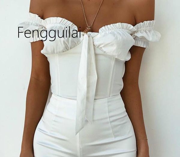 

aproms white off shoulder slim blouse women casual short sleeve bow tie summer shirt ladies streetwear crop 2021 women's blouses & shir