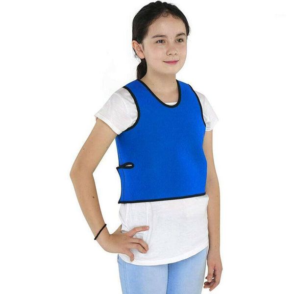 

sensory compression vest, low pressure comfort against autism, hyperactivity, mood disorder, for children, adolescents and child1, Black;blue