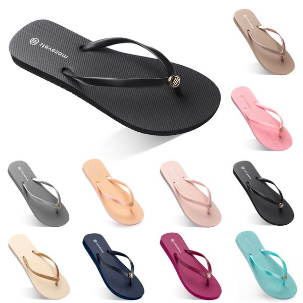 

flip flops slippers men women shoes triple white black green yellow orange pink summer beach slide sport sneaker size 35-38
