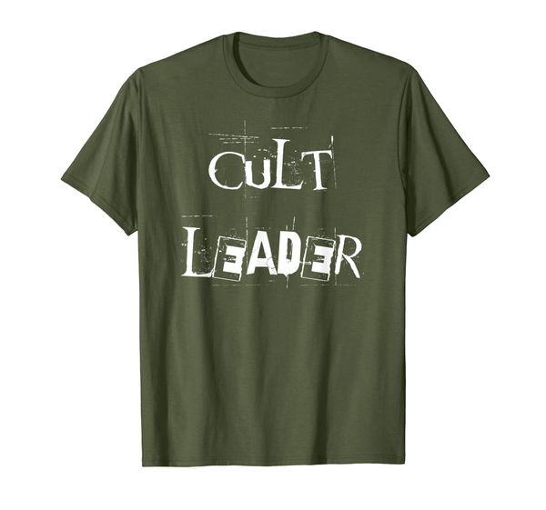 

cult leader tshirt ransom lettering, White;black