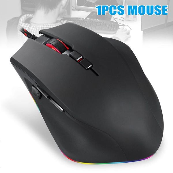 

mice professional 5000dpi gaming mouse usb wired optical rgb backlit for pc lapas99