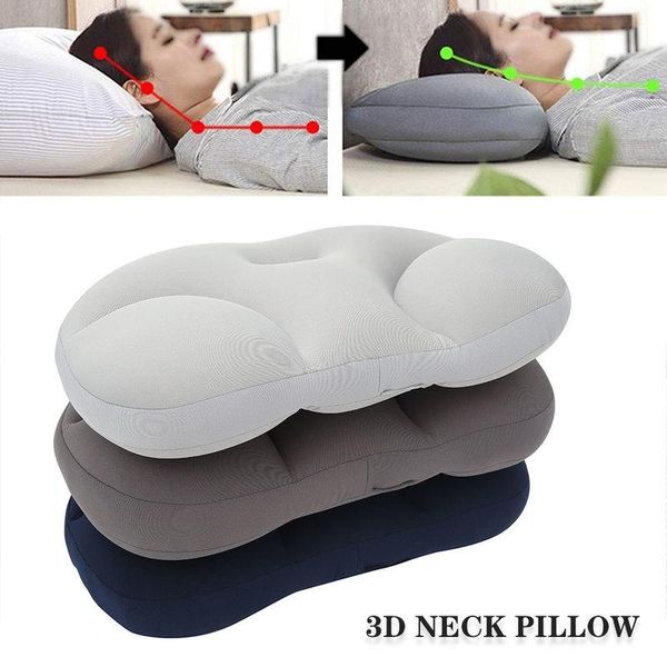 

neck pillow creative head rest deep sleep air cushion pressure relief pillows washable pillowcase home textile