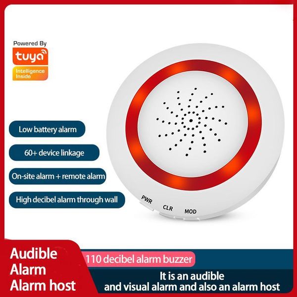 

smart home control tuya wifi wireless linkage light alarm sound detection siren