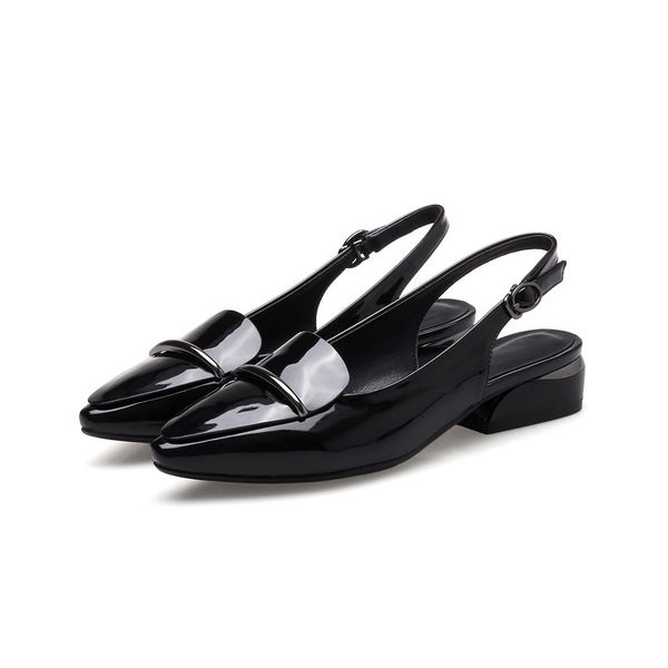 

dress shoes fashion women pumps pointed toe shallow buckle summer comfortable square heel 1 7uux, Black