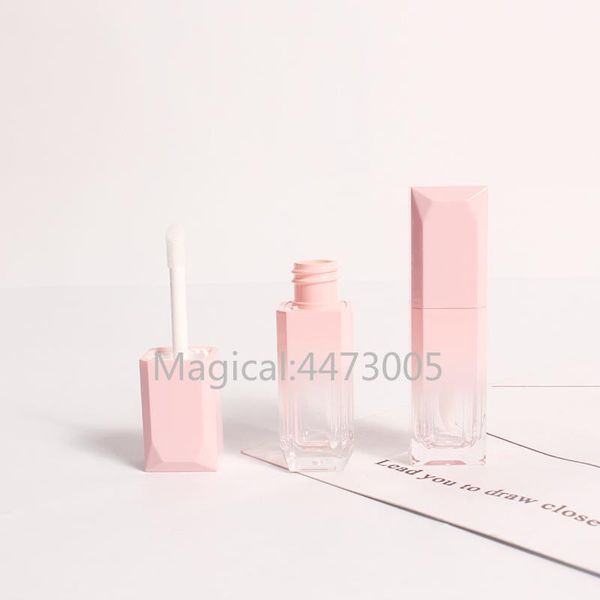 

storage bottles & jars wholesale 5ml empty lip gloss tube/bottle lipgloss tube gradient pink container makeup refillable bottle