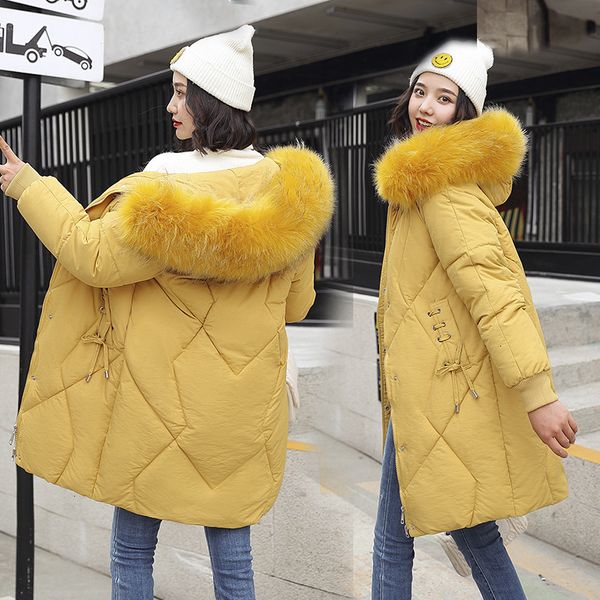 

Women's Down & Parkas buy parka long heavy hair brought more cotton -lined coat 8616 EYYS, Black