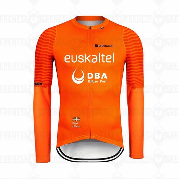 

euskaltel 2021 autumn sport warm cycling clothes jersey outdoor mtb racing competitive edition bike clothing jackets, Black;red