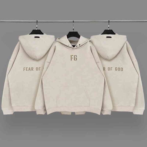 

season 7 main line flocking rich fg high street male and female couple hoodie sweater trend, Black