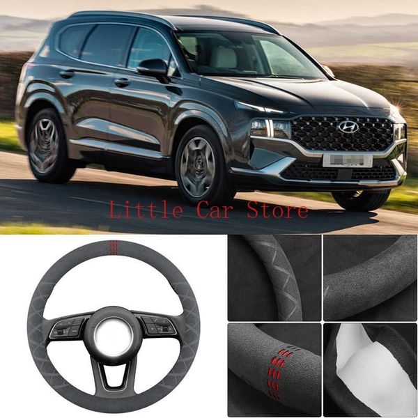 

steering wheel covers universal 37 38cm black suede cover for accent elantra equus tiburon tucson veracruz sonata