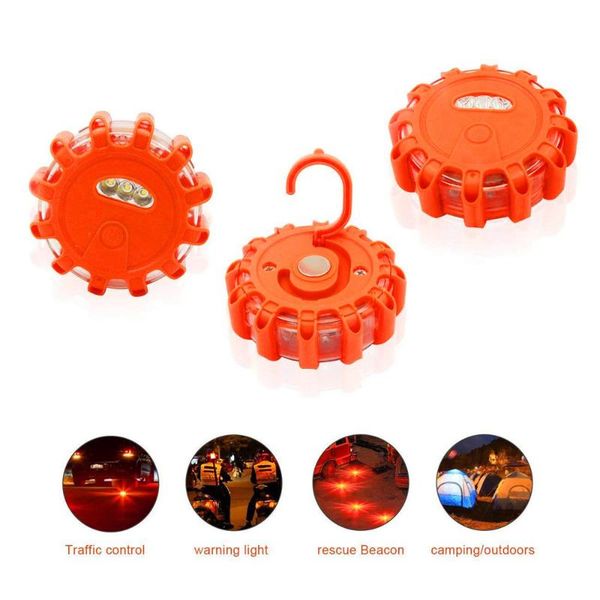 

traffic light magnetic emergency roadside safety ip44 road flares rescue led strobe warning flashlights car beacon lamps