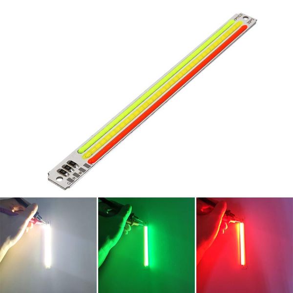 

bulbs drop 115x10mm red green white 3-color 5v cob strip led light tricolour lamp for face recognition decoration signal