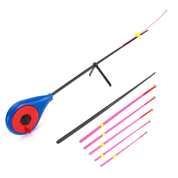 

ice fishing pole winter rods abs section set mini boat