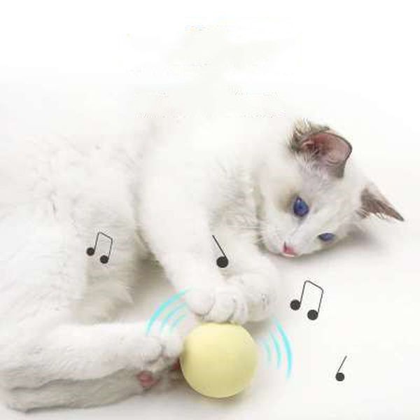 

smart cat toys ball interactive catnip cat training toy pet playing ball pet squeaky supplies products toy for cats kitten kitty