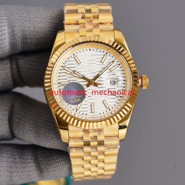 

u1 factory multiple styles 41mm mens watch 126334 stainless steel jubilee automatic mechanical waterproof sapphire luxury wristwatches ar116, Slivery;brown