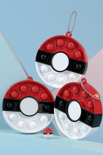 

12.3*1.5cm large size round target push it fidget toys sensory bubble fidgets sensorys toy autism special needs anxiety stress reliever 0730