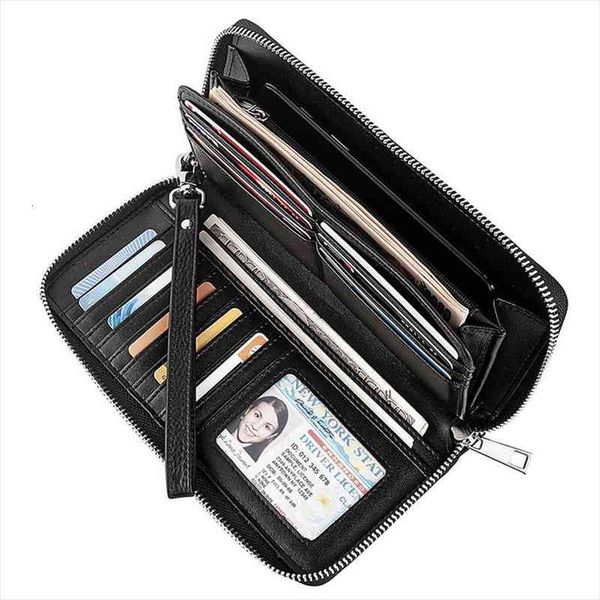 

fashion genuine leather women wallet female cell phone pocket long purses ladies clutch bag coin purse card holder, Red;black