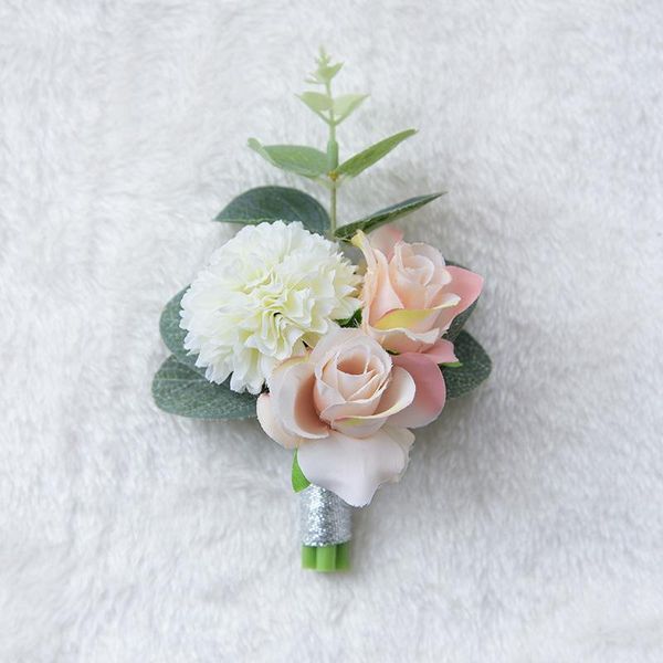 

decorative flowers & wreaths 1pcs bride artificial corsage wedding decoration wrist
