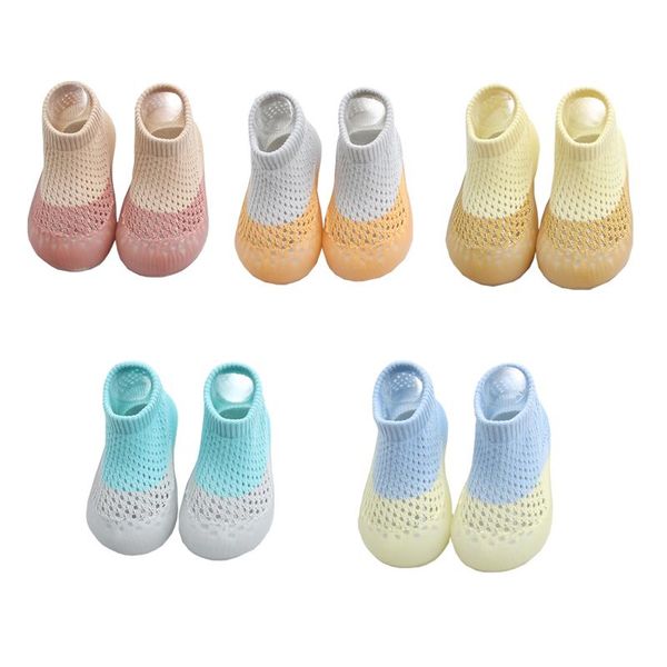 

first walkers 2021 arrival summer baby stuff casual indoor toddler shoes mesh breathable socks calcetines zapatos