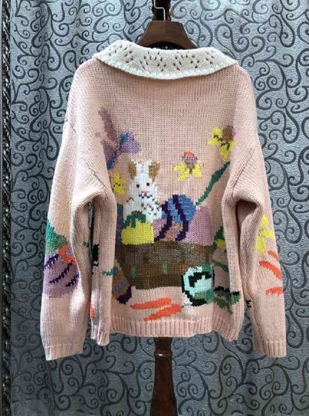 

sweaters sweaters spring autumn pink pullovers ladies pater pan collar cute animal patterns long sleeve casual jumpers, White;black