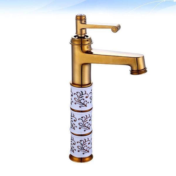 

bathroom sink faucets 1pc copper tap basin european style metal cold